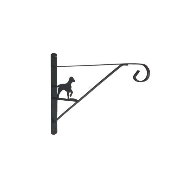 Vägghållare svart hund