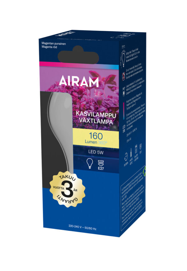 AIRAM LED Filament plantlampa normallampa